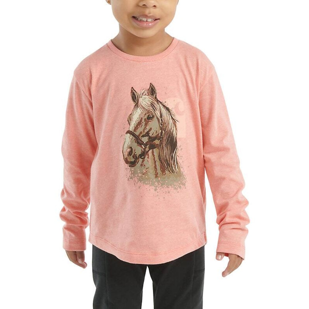 Carhartt Girls Long Sleeve Horse T-Shirt