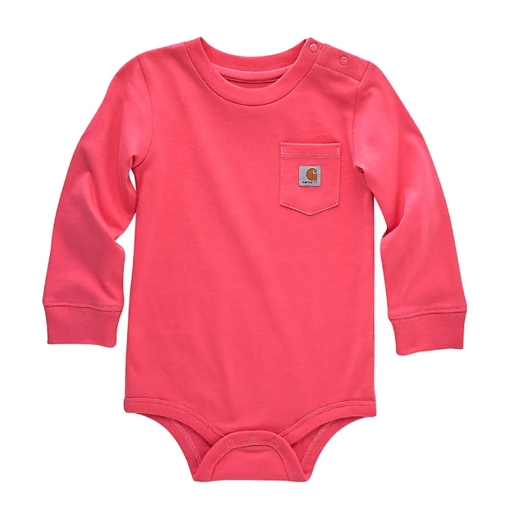 Carhartt Girls Long Sleeve Pocket Bodysuit
