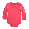 Carhartt Girls Long Sleeve Pocket Onesie