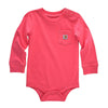 Carhartt Girls Long Sleeve Pocket Bodysuit