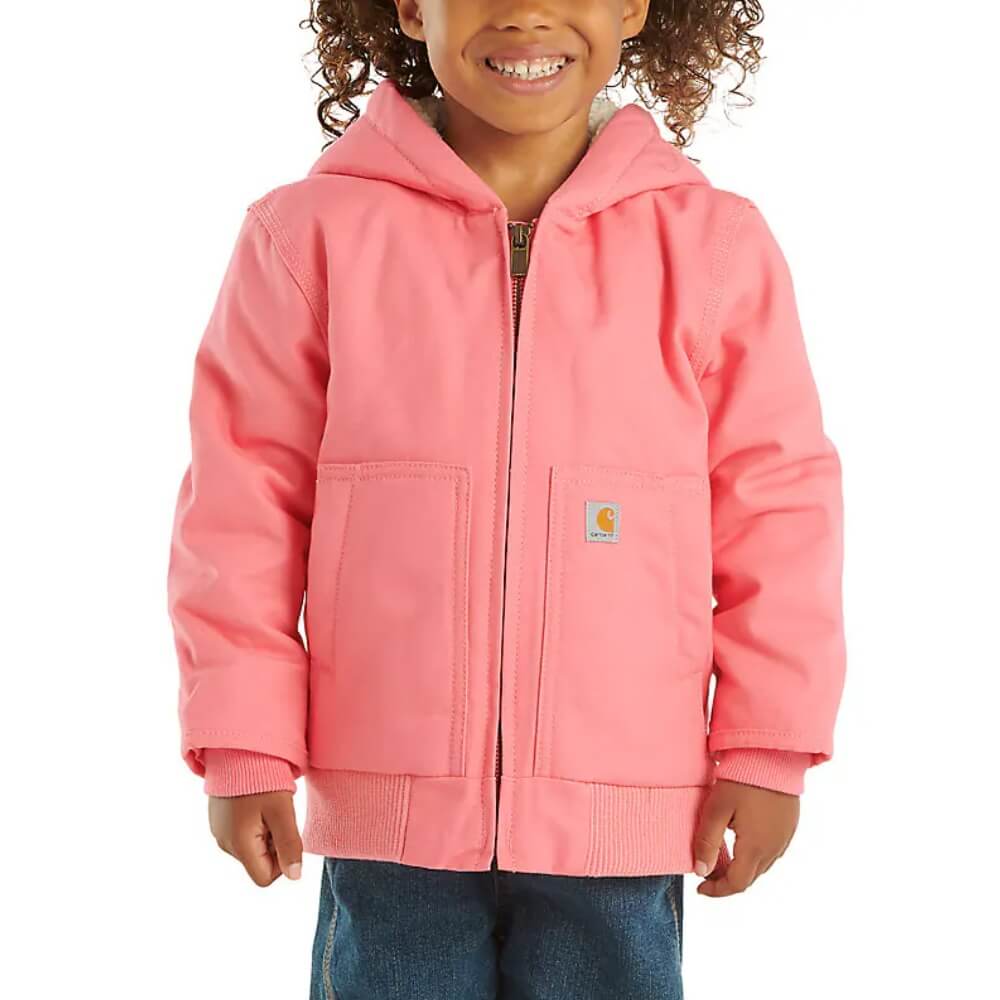 Carhartt Girls Pink Canvas Active Jacket (Sizes: 6M - 4T) - CP9566-P391