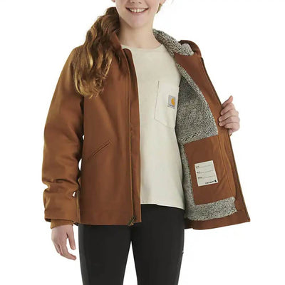 Carhartt Girls Sierra Sherpa-Lined Jacket Carhartt Brown - CP9547-D15
