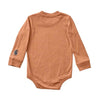 Carhartt Infant Boys Long-Sleeve Tractor Onesie Brown Heather - CA6858-D15H
