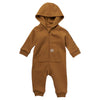 Carhartt Infant Boys Long Sleeve Zip-Front Hooded Coverall Brown - CM8783-D15
