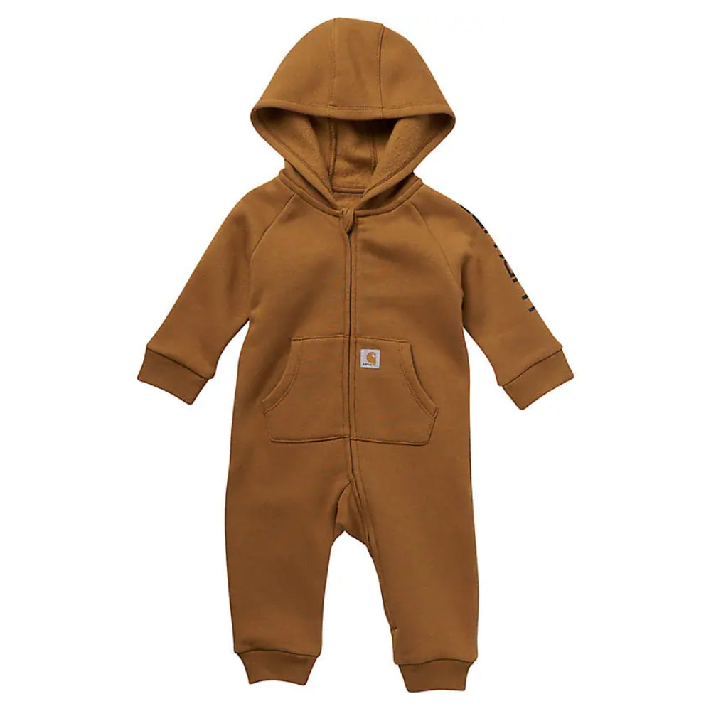Carhartt Infant Boys Long Sleeve Zip-Front Hooded Coverall Brown - CM8783-D15