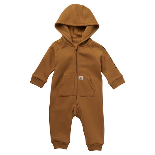 Carhartt Infant Boys Long Sleeve Zip-Front Hooded Coverall Brown - CM8783-D15