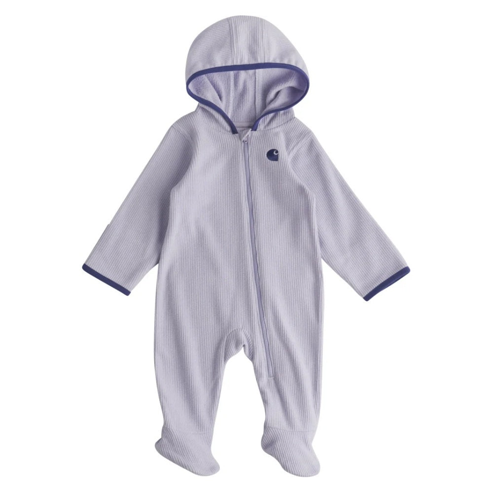 Carhartt Infant/Toddler Girls Ribbed Long Sleeve Footed Coverall Mica - CM5415-V87