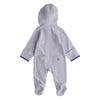 Carhartt Infant/Toddler Girls Ribbed Long Sleeve Footed Coverall Mica - CM5415-V87