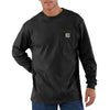 Carhartt Mens Black Long Sleeve Pocket T-Shirt - K126-BLK