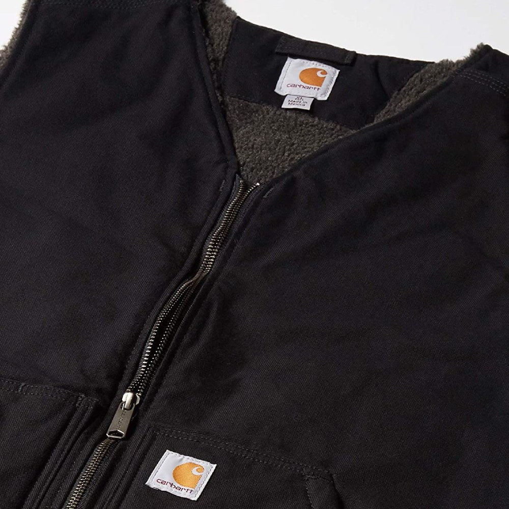 Carhartt Mens Black Duck Sherpa Vest | Shop Online