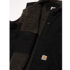 Carhartt Mens Black Washed Duck Sherpa Lined Mock Work Vest