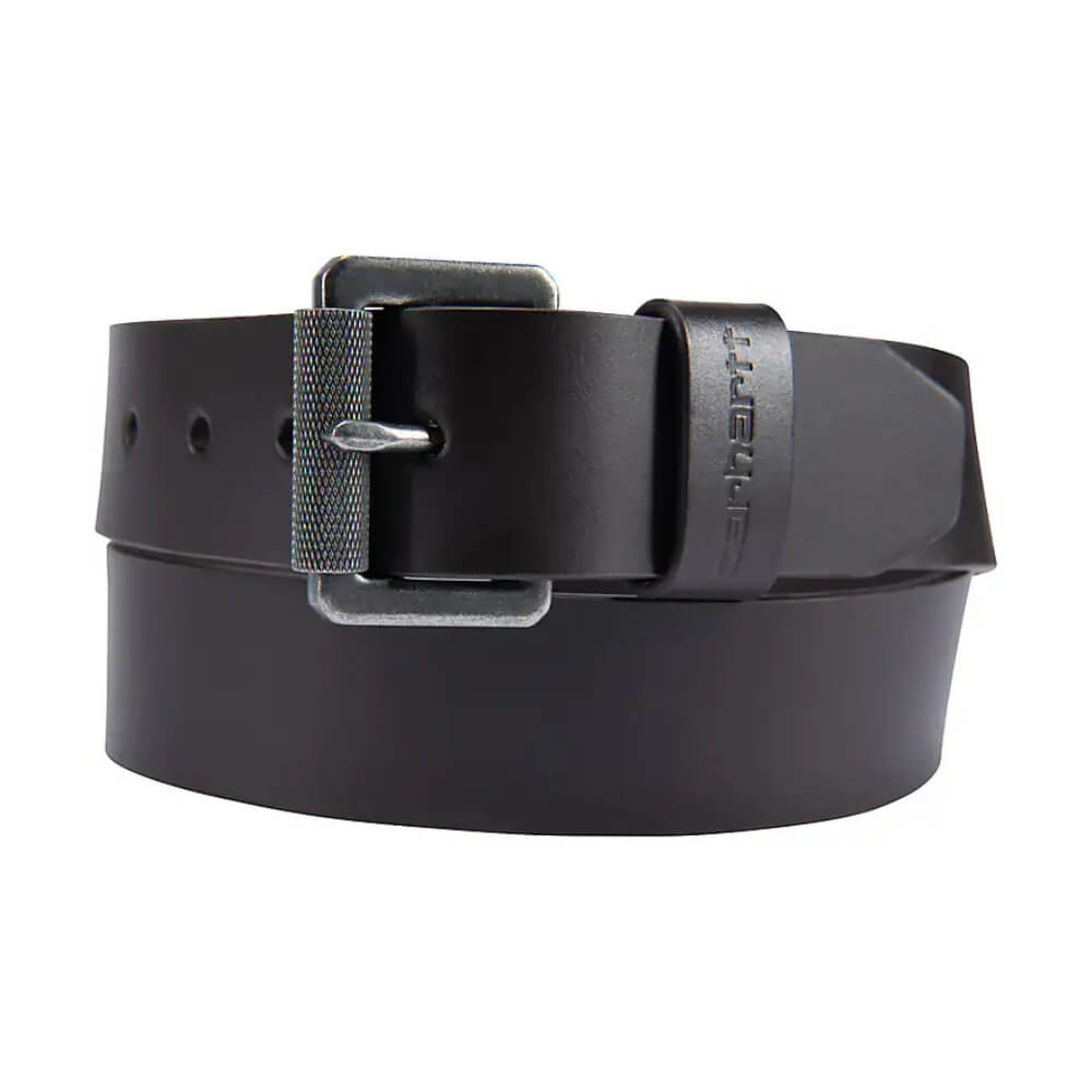 Carhartt Mens Bridle Leather Roller Buckle Belt Dark Brown - A0005562-201