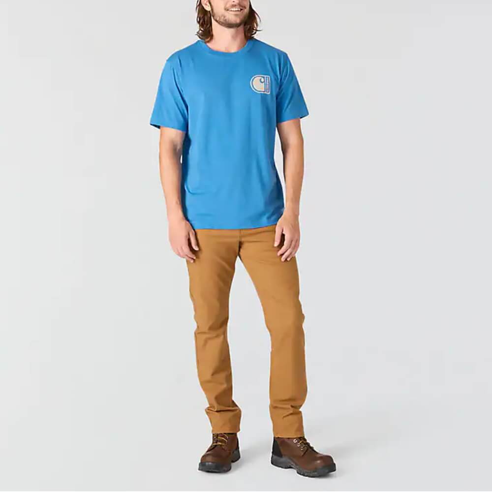 Carhartt Mens C Graphic T-Shirt Horizon Blue - 107048-HO6