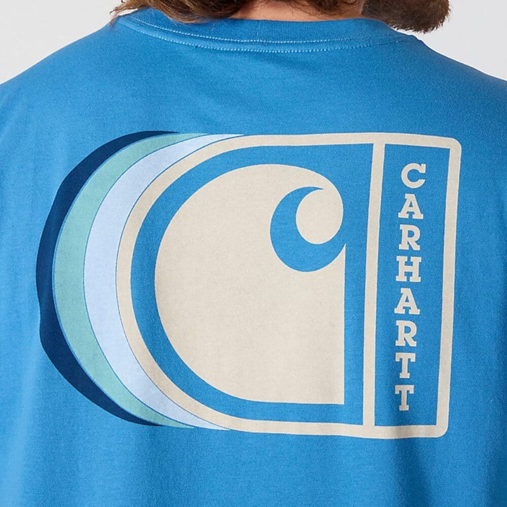 Carhartt Mens C Graphic T-Shirt Horizon Blue - 107048-HO6