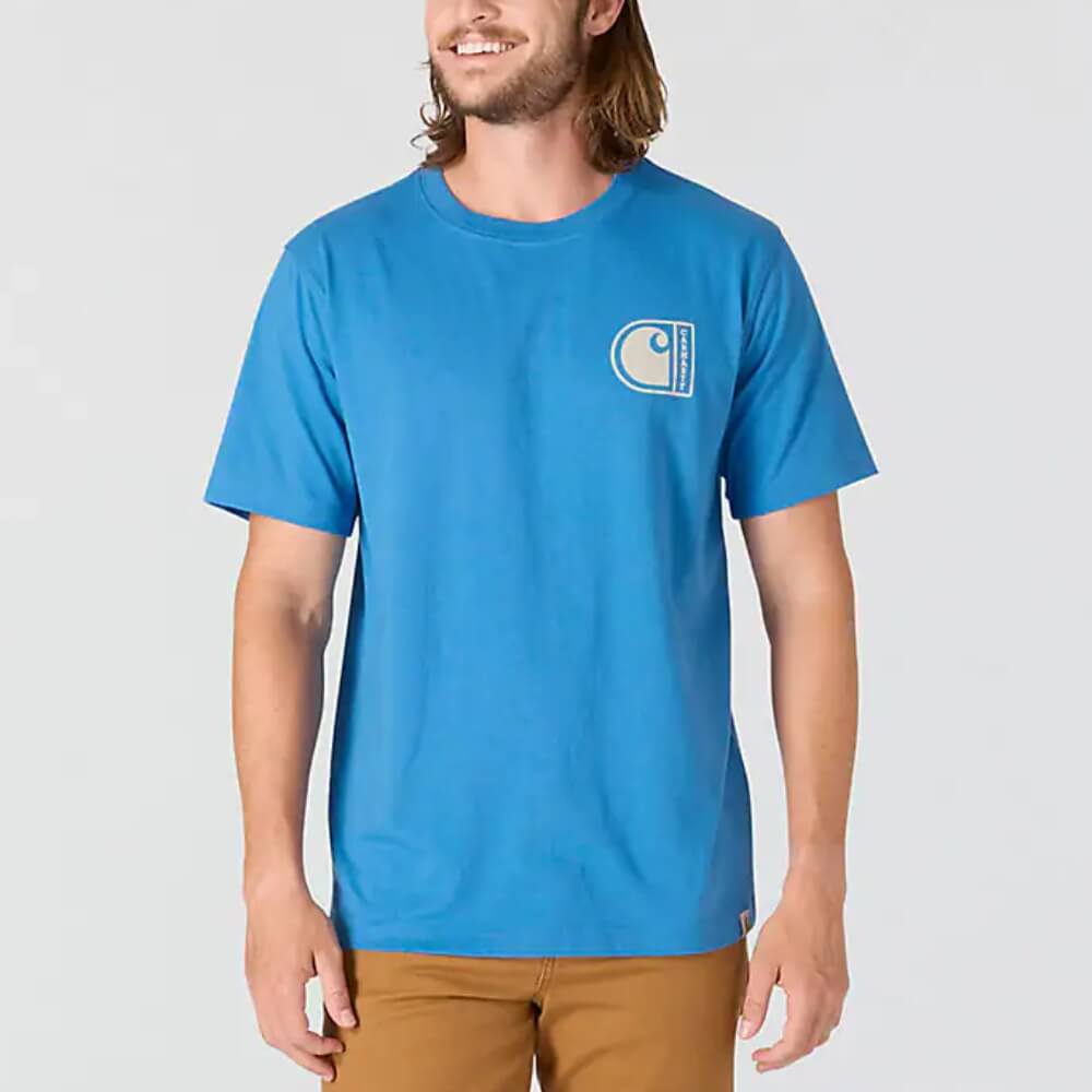 Carhartt Mens C Graphic T-Shirt Horizon Blue