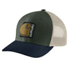 Carhartt Mens Canvas C Patch Cap Forest Green - 106742-G15