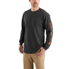 Carhartt Mens Carbon Heather Long-Sleeve T-Shirt