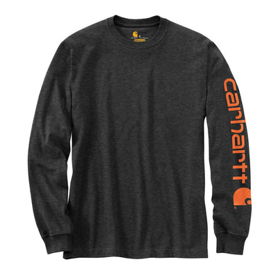 Carhartt Mens Carbon Heather Long-Sleeve T-Shirt - K231-CRH