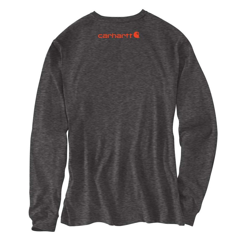 Carhartt Mens Carbon Heather Long-Sleeve T-Shirt - K231-CRH