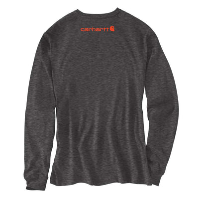 Carhartt Mens Carbon Heather Long-Sleeve T-Shirt - K231-CRH