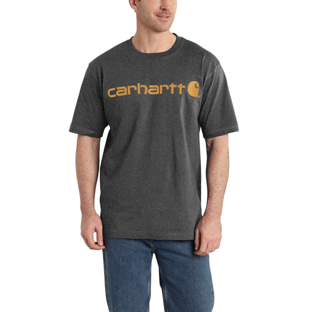 Carhartt Mens Carbon Heather Short-Sleeve Work T-Shirt - K195-CRH