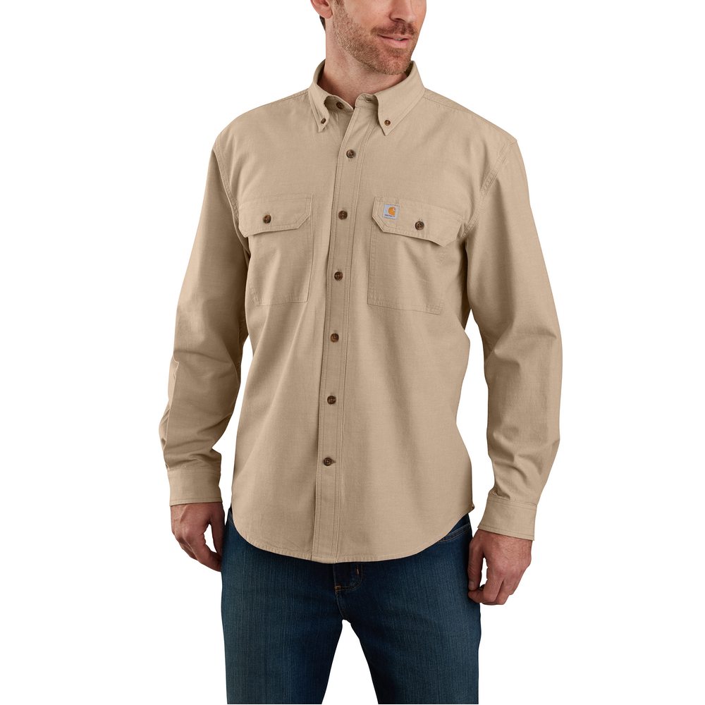 Carhartt Mens Chambray Long Sleeve Shirt - 104368-256