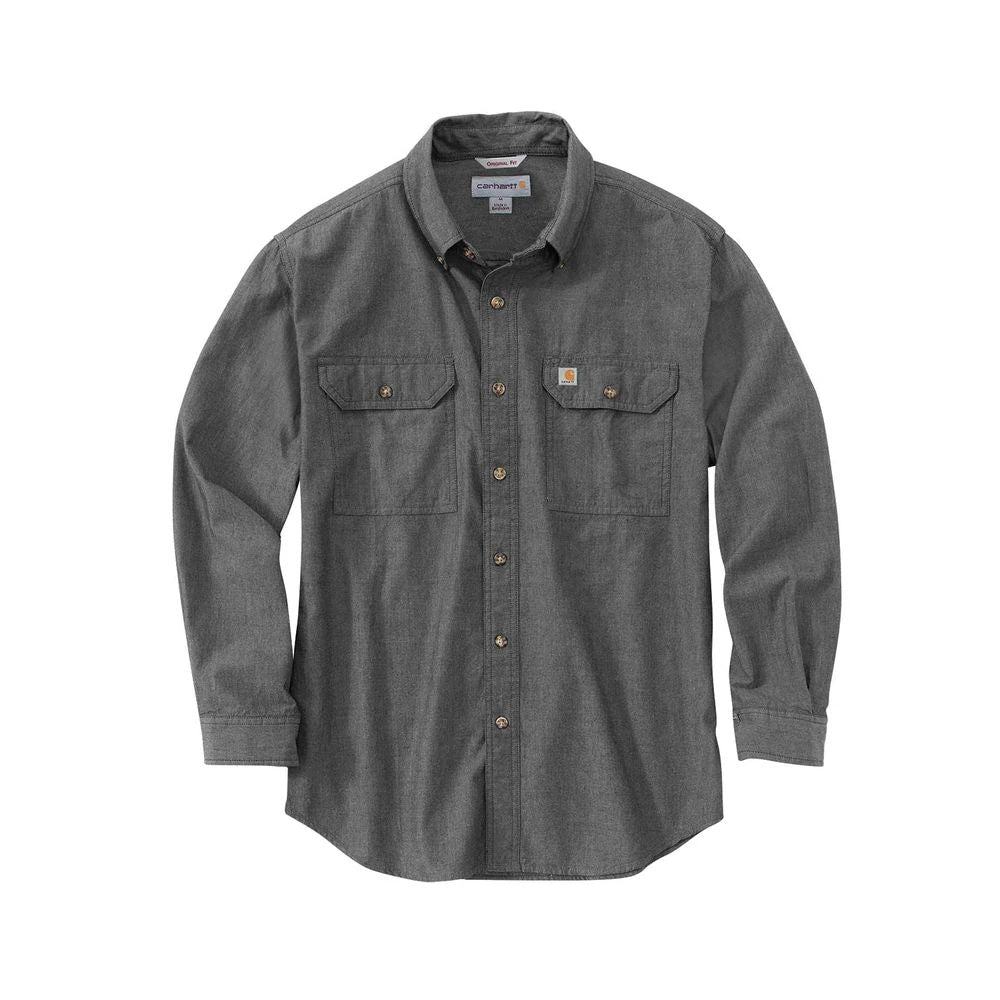 Carhartt Mens Chambray Long Sleeve Shirt - 104368-BKC