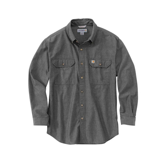 Carhartt Mens Chambray Long Sleeve Shirt | Grey | Shop Now