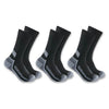 Carhartt Mens Crew 3 pack Socks - SC4223-MBLACK
