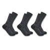 Carhartt Mens Crew 3 pack Socks - SC4223-MCHAR