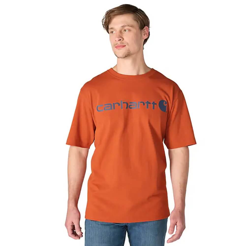 Carhartt Mens Dearborn Loose Logo T-Shirt Homestead Red - K195-RG0