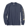 Carhartt Mens Dearborn Loose Long Sleeve Logo T-Shirt Superstorm - K231-HW4