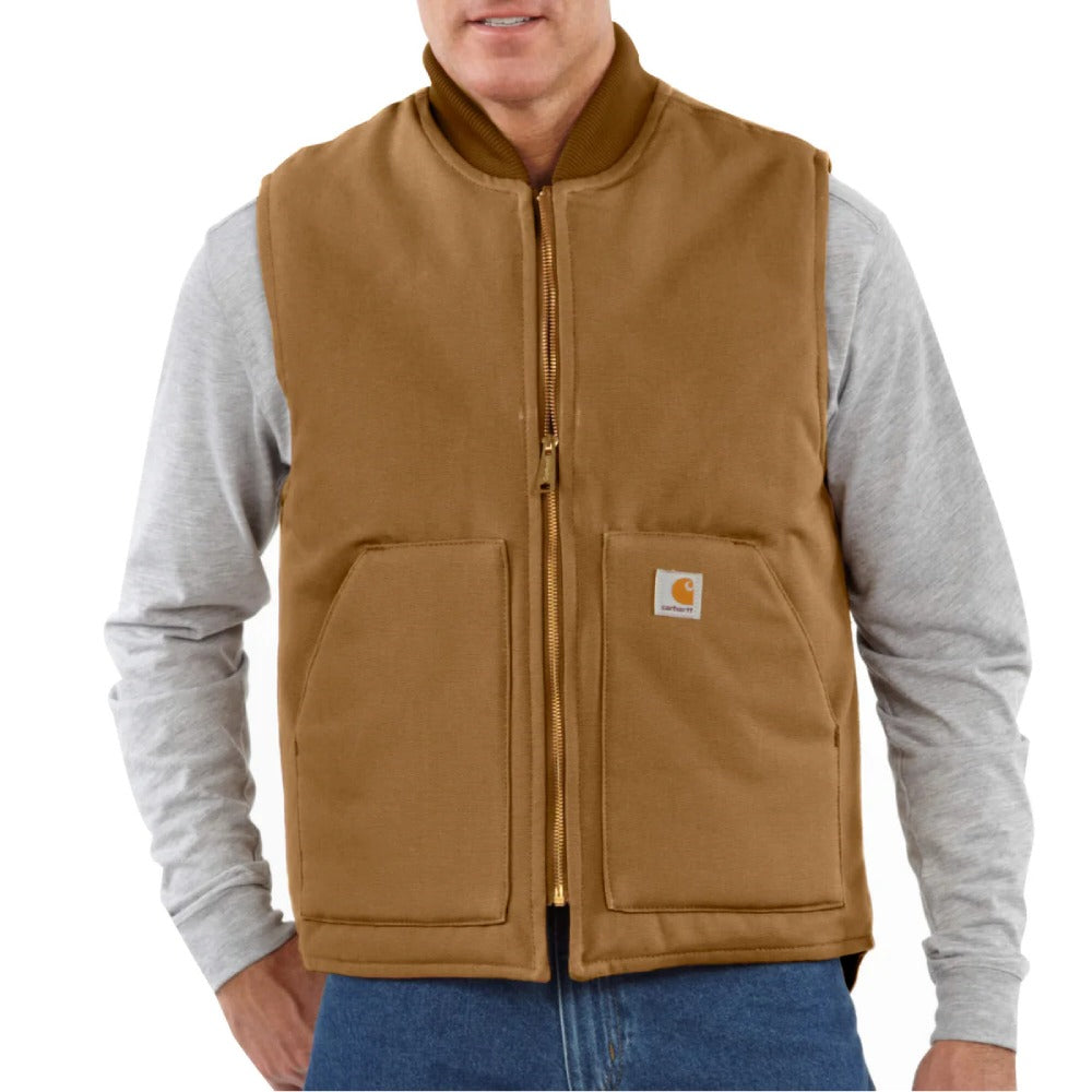 Carhartt Mens Duck Work Vest - 106676-BRN