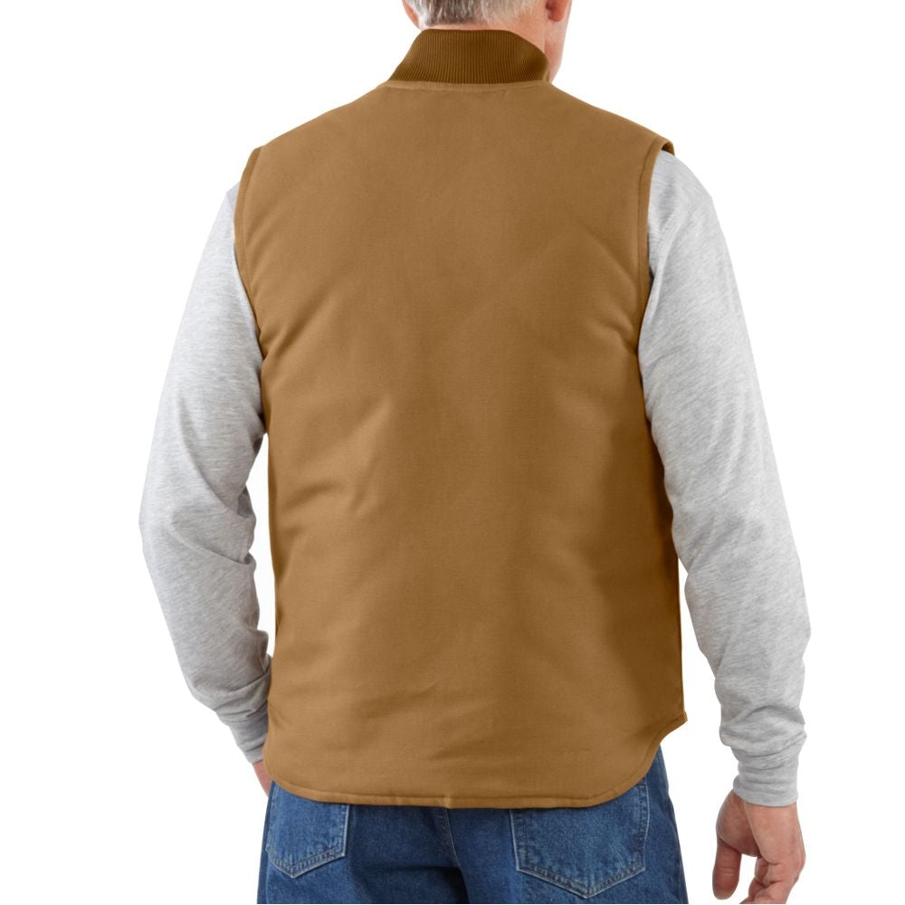Carhartt Mens Duck Work Vest | Brown Color | Outerwear