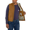 Carhartt Mens FR Duck Mock Neck Vest Brown - 104981-BRN