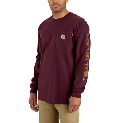 Carhartt Mens FR Graphic T-Shirt Port - 104130-PRT