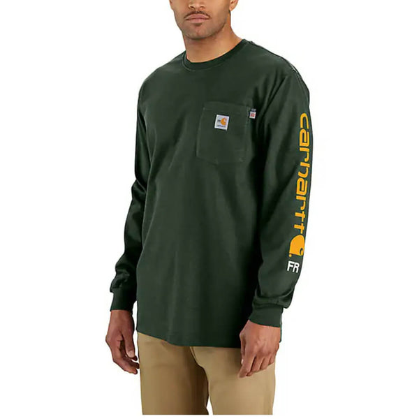 Carhartt Mens FR Logo Graphic T-Shirt Mountain View