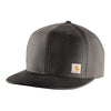 Carhartt Mens Firm Duck Flat Brim Cap Gravel - 106665-039