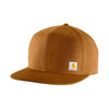Carhartt Mens Firm Duck Flat Cap Brown - 106665-211
