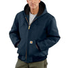 Carhartt Mens Flannel-Lined Active Work Jacket Dark Navy