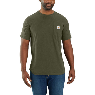 Carhartt Mens Force Relaxed Fit Midweight Pocket Work T-Shirt