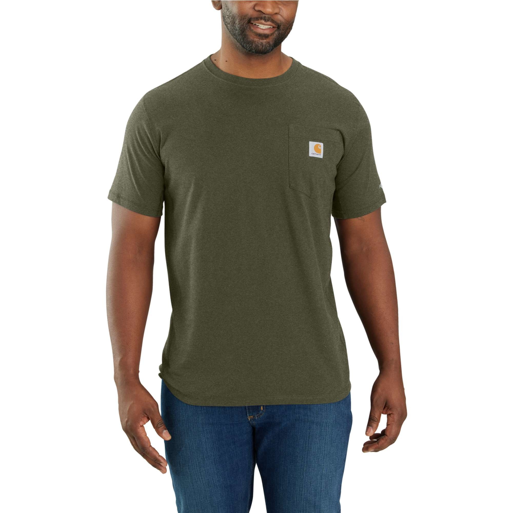 Carhartt Mens Force Relaxed Fit Midweight Pocket Work T-Shirt