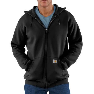 Carhartt Mens Full-Zip Sweatshirt Black - K122-BLK
