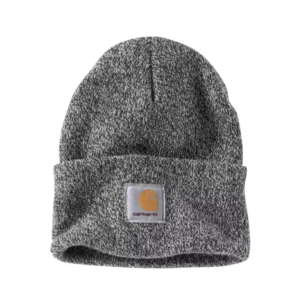 Carhartt Mens Knit Cuffed Work Beanie | Heather Grey
