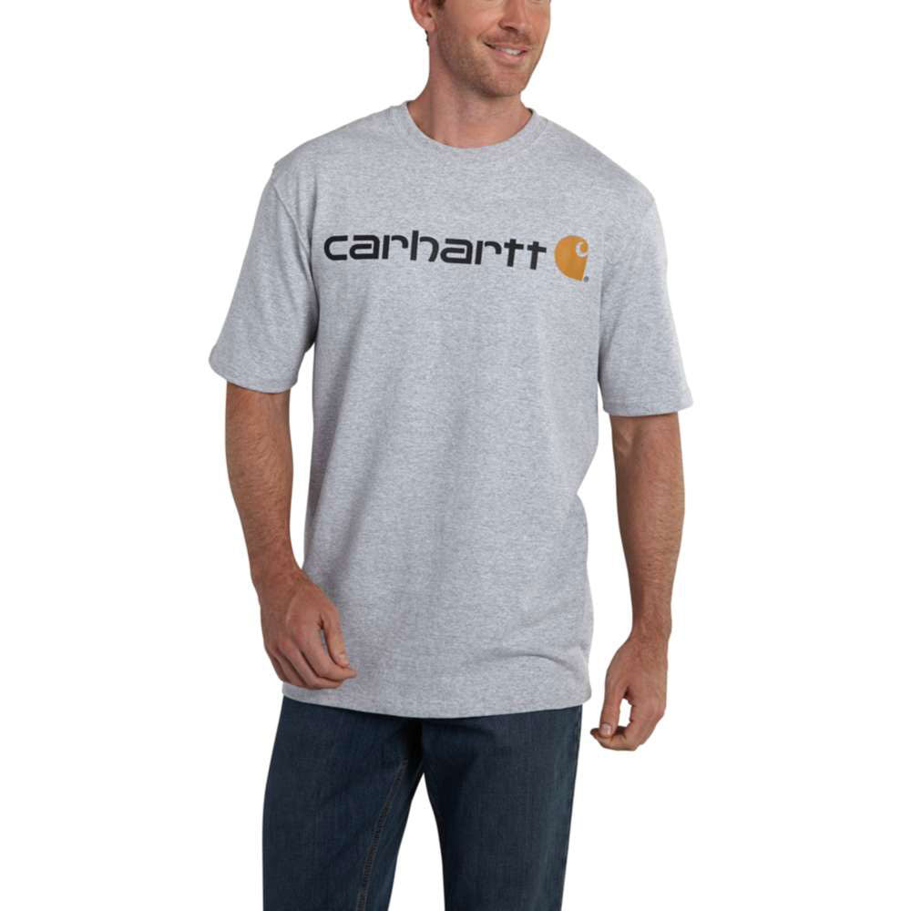 Carhartt Mens Heather Gray Work T-Shirt - K195-HGY