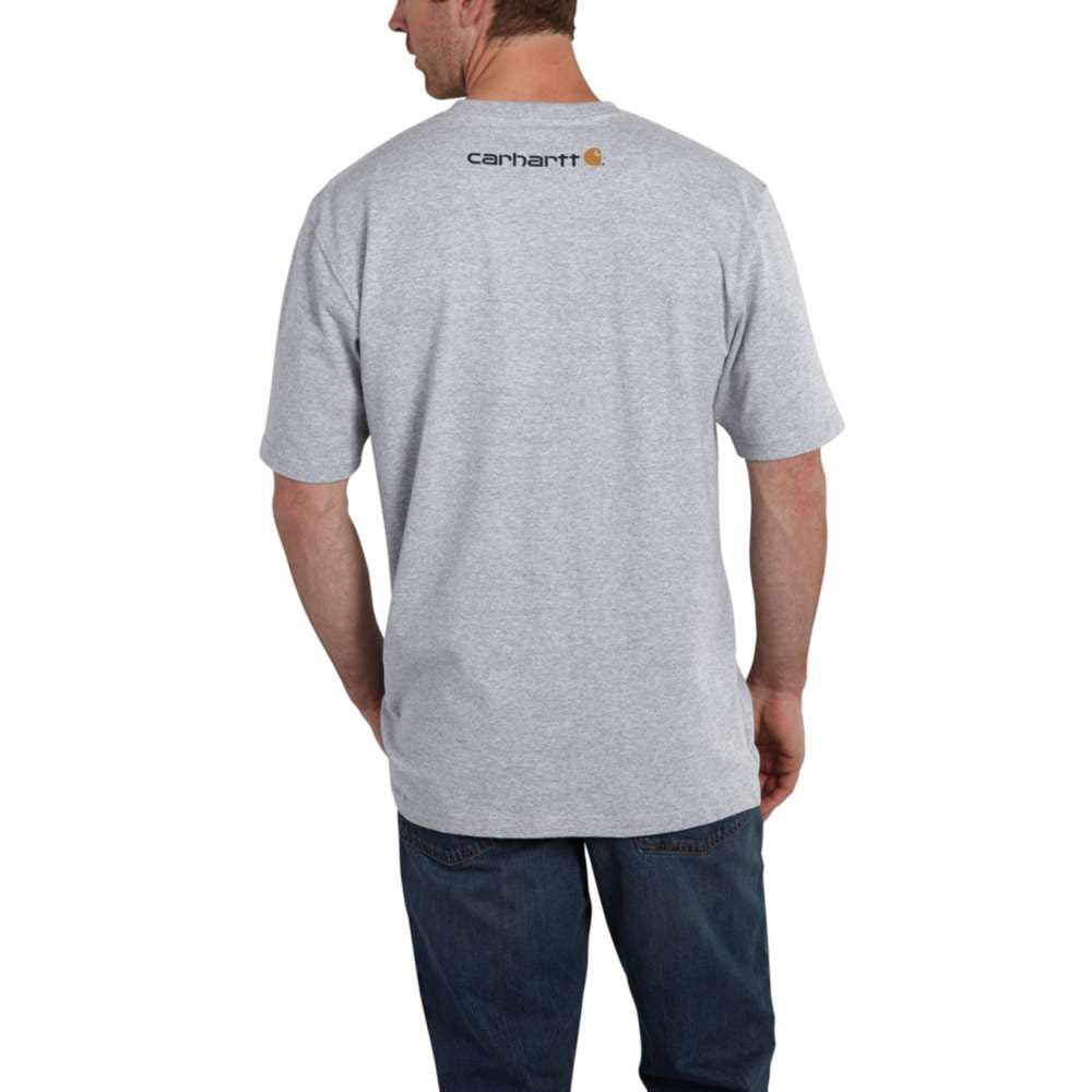 Carhartt Mens Heather Gray Work T-Shirt - K195-HGY