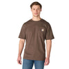 Carhartt Mens Iconic K87 Pocket T-Shirt Dark Clove Heather - K87-EE7