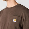 Carhartt Mens Iconic K87 Pocket T-Shirt Dark Clove Heather - K87-EE7