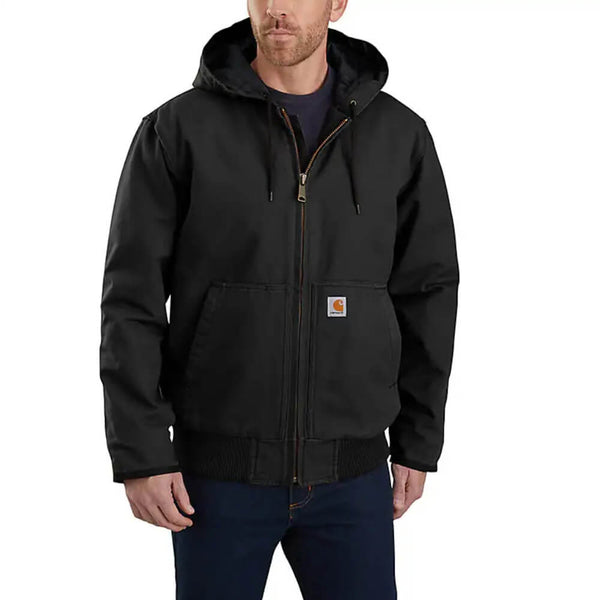Carhartt アクティブジャケット 104050 ブラック M Carhartt Mens Insulated Active Work Jacket Black Color