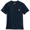 Carhartt Mens Irvine Relaxed C Logo T-Shirt Navy - 107436-I26